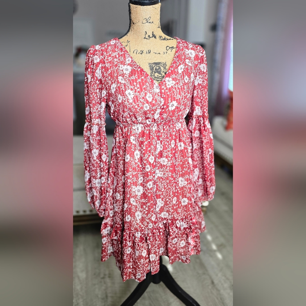 Floral Brown Dress